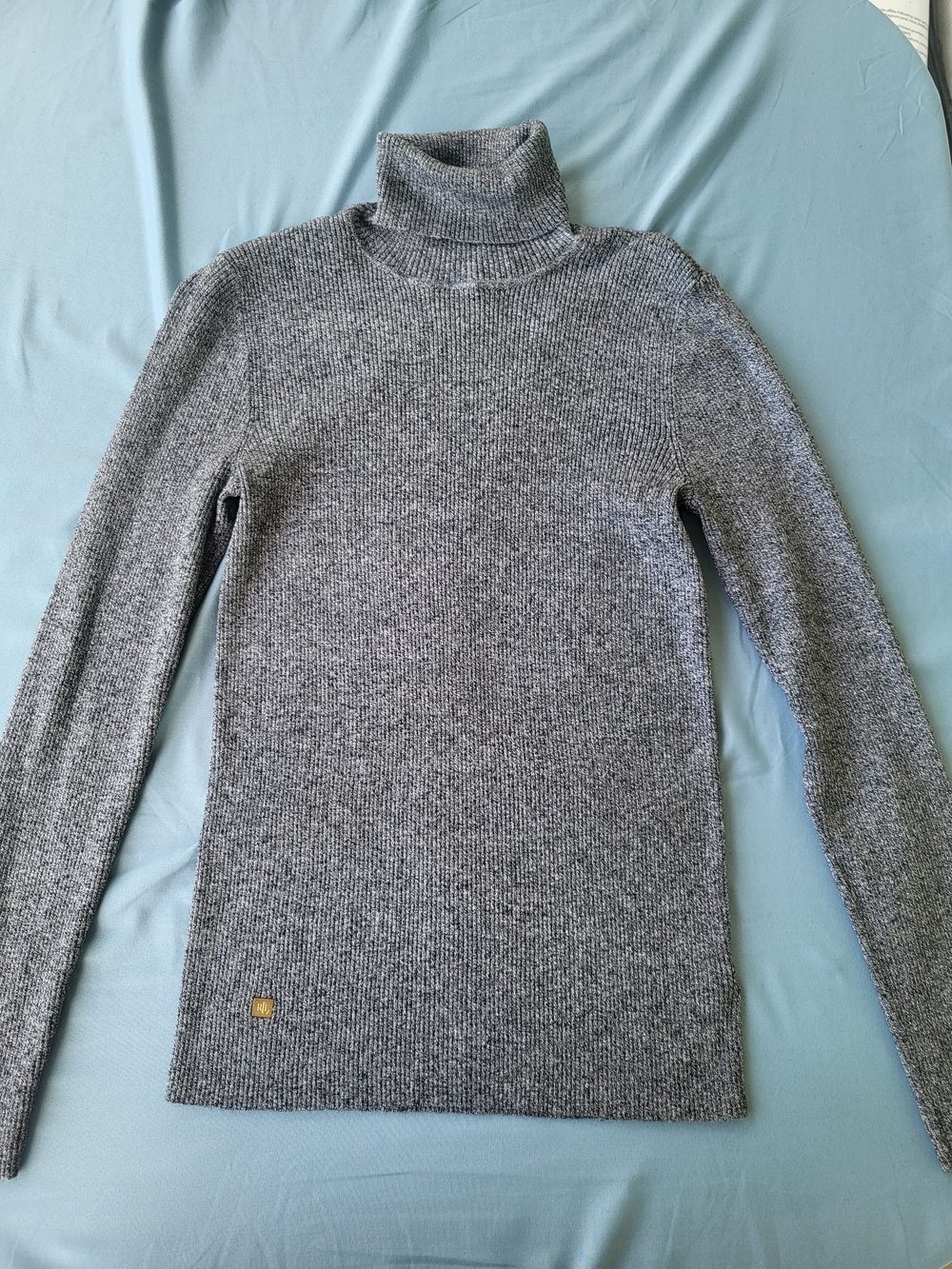 Lauren Ralph Lauren Heather Gray Turtleneck Sweater